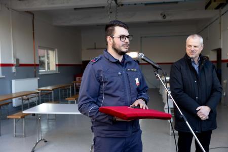 PREDAJA GASILSKEGA VOZILA PGD ZAGORJE 13.3.2024 - Valter Leban-0933